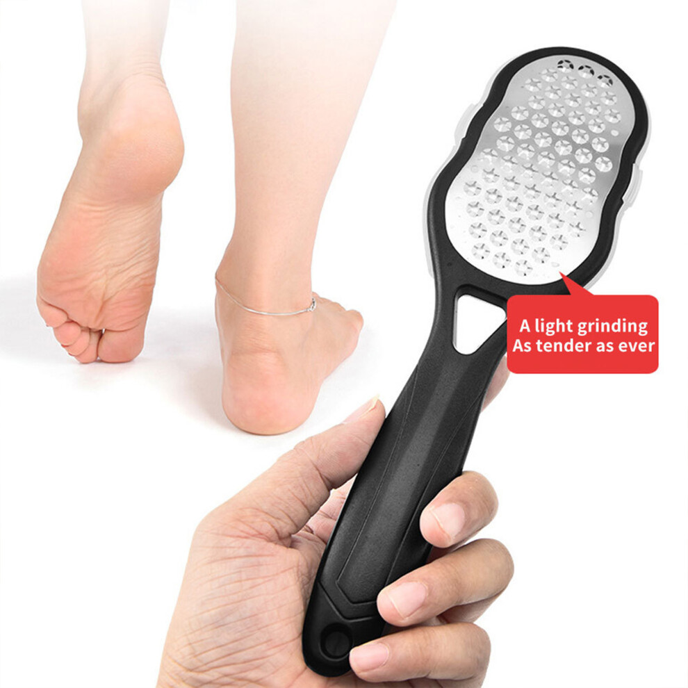 Roc-Electron (Black) Soft Foot Callus Remover - Heel Scraper For Home & Outdoor