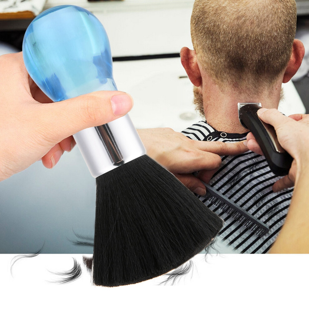 Blue Compact Barber Duster Brush For Hair Removal