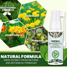 Natürlicher Kräuter-Hämorrhoiden-Spray 30ML für Analfürsorge und Linderung