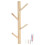 Wood Wall-Mounted Tree-Shaped Coat & Towel Rack, 4 Hooks 2