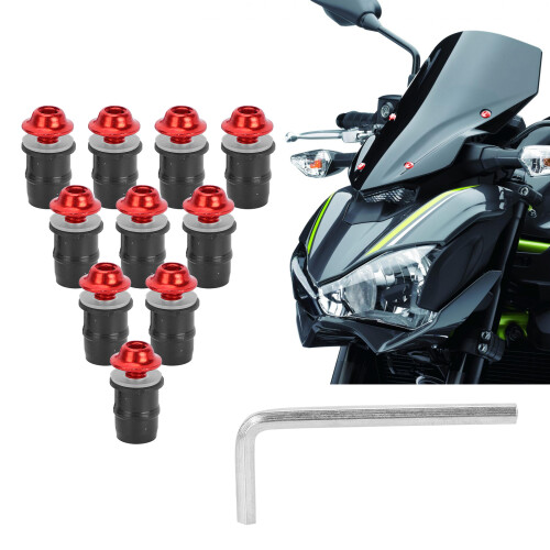 10x M5x16mm Motorcycle Windscreen Screws