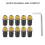 Motorcycle Windscreen Bolt Kit M5x16mm 10pk 1