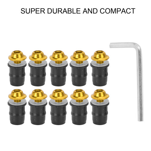 M5x16mm Motorcycle Screen Bolt Set 10 Pack