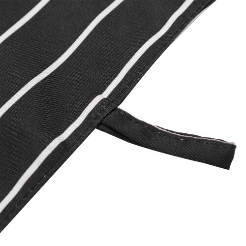 Restaurant Schal Kragen 100x9cm Schwarz Weiß