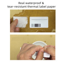 Waterproof Thermal Labels Self-adhesive 1.6x0.8 Inch for Printer & Household