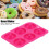 Moule à donuts en silicone, rose rouge, 6 cavités 5