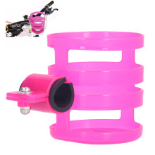 Verstellbarer Flaschenhalter, Fahrrad, Pink