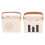 Portable Bluetooth Karaoke Speaker Set with Dual Mics - Ivory 1