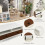 Coffee table with 2 drawers and 2 shelves. Rectangular living room table with storage space 95 x 48 x 45 cm 4