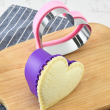 Sandwich Cutter and Sealer Set for Children Kids DIY Cookies Mold Food Fruit Vegetable Shapes Bento Lunch Accessories
