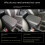 For  Highlander 2009-2014 Car Console Armrest Panel Cover Protective Trim Elastic Band Type Grey 1