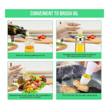 SilikonöLpinsel ÖLflasche Grillwerkzeuge GrillöL Honigpinsel Backen GebäCk Pfannkuchen ÖLpinsel KüChe BackzubehöR