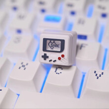 K-04 Keyboard Keycaps 3In1 for Mechanical Classic Retro Cute Key Cap Suit Cute Button Personalized Keycaps, Light Yellow