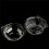 100Pcs Clear Cupcake Boxes Individual Plastic Cupcake Boxes Dome Single Cupcake Holder Hinged Food Container with Lids 6