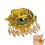 (Gold) Bague Halloween Perle Pompon Fête 4