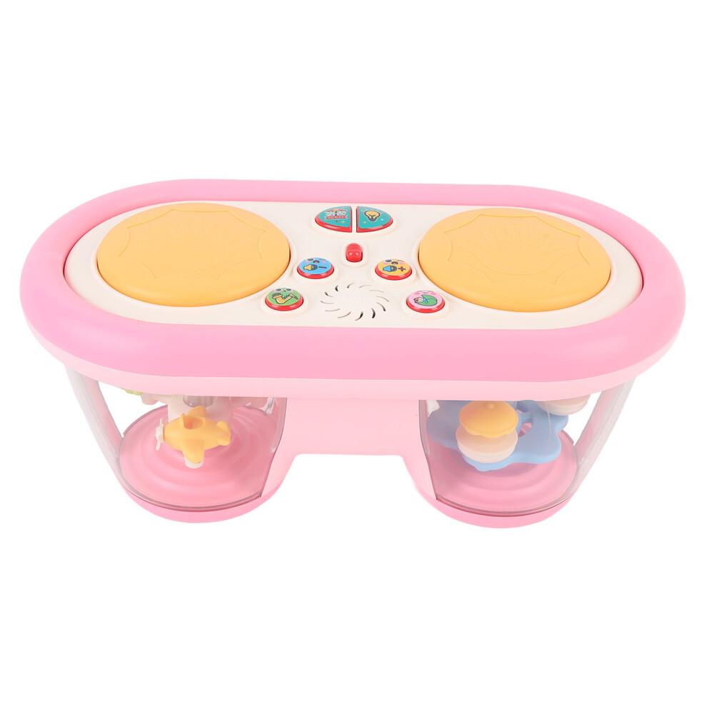 Children’s Music Clapping Drum With Electronic Piano & Battery Pink/Light
