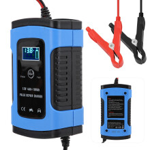 12V/6A Motorrad-Batterieladegerät mit Digitale Anzeige, 150x90x85mm