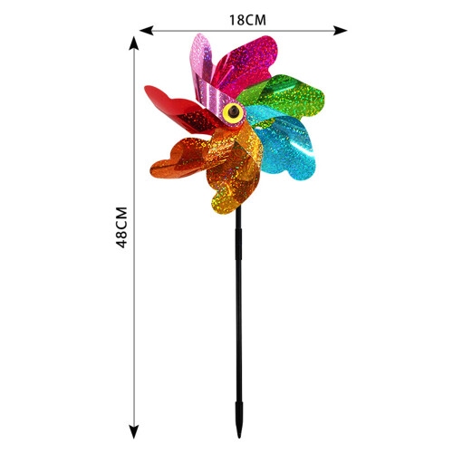 Reflektierende Windräder / Windspiel / Vogelscheuche 2er-Pack MultiColor 1