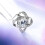 Collana con ciondolo a forma di quadrifoglio Silver 3