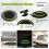 Ø101 cm mini trampoline with height-adjustable handle and 2 resistance bands green 4