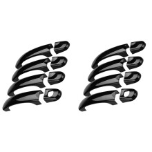 8x Adorno de Cubierta de Manija de Puerta de Coche para Transporter T5 T6 2003-2015 Caddy 2003-2015 2003-2015, Negro