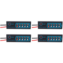 4X Panneau D'Affichage de Puissance LED Dc5-30V 12V 24V Indicateur de Puissance Batterie au Plomb-Acide au Lithium Affichage Général de la Puissance