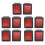 16A/250VAC 20A/125VAC Red Indicator Light 4 Pin /OFF DPST Rocker  10 Pcs 1