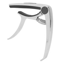 3-in-1 Zinc Alloy Guitar Capo with Pick for Acoustic, Bass, Ukulele