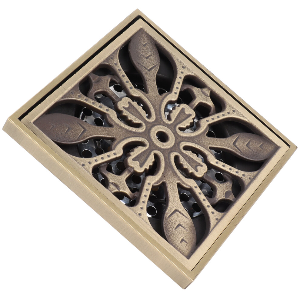 Antique Copper 10X10cm Floor Drain For Bathroom & Hotel Showers 9321391095149