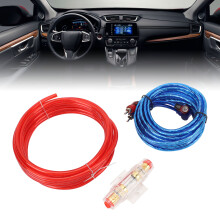 Car Radio Amp Wiring Kit 10 Gauge 14.76ft Power Cable with 60A Fuse for Subs
