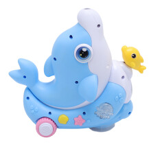 Elektrisches Delfin-Spielzeug für Kinder, Licht, Musik, schwebender Blasball für Jungen & Mädchen