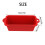(red) Silicone Grease Cup Liners, Dishwasher Safe & Durable 3