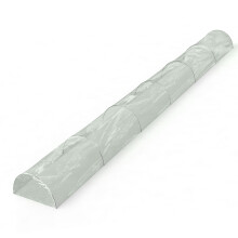 5 m Gartentunnel Gewächshaus-Set mit Stahlseil & PE-Folie, 40 cm Höhe
