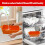 (Orange) Silicone Grease Cup Liners, Dishwasher Safe & Durable 5