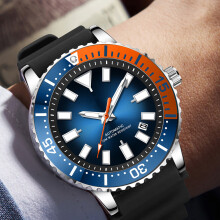 Men's Big Dial Waterproof Chronograph Watch with Alloy Case & Rotatable Bezel