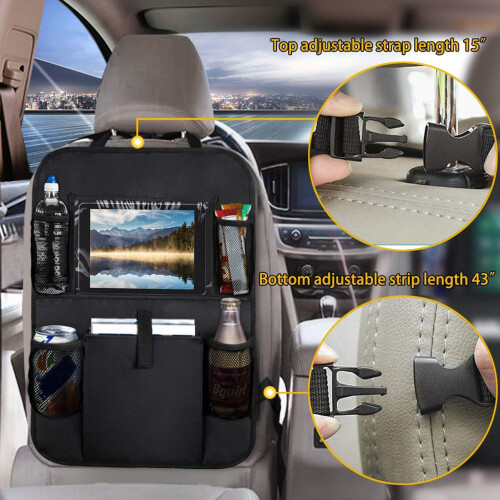 Vehicle Backseat Organiser with Tablet Window