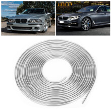 25 Fuß Kupfernickelplattierte Bremsleitung 3/16-Zoll Silber