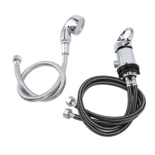 Hair Salon Shampoo Bowl Faucet Kit, Hot & Cold Water, 70cm Hose