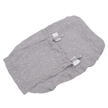 Baby Stroller Dust Cover Cotton Gauze Gray Star 61x32x30cm