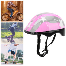 Verstellbarer Kinderhelm zum Rollschuhlaufen, Schaumstoff+PVC, Pink