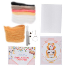 Nadel-Filz-Wollset 1 Stück für DIY Plüsch-Hund Bastelkunst Geschenk