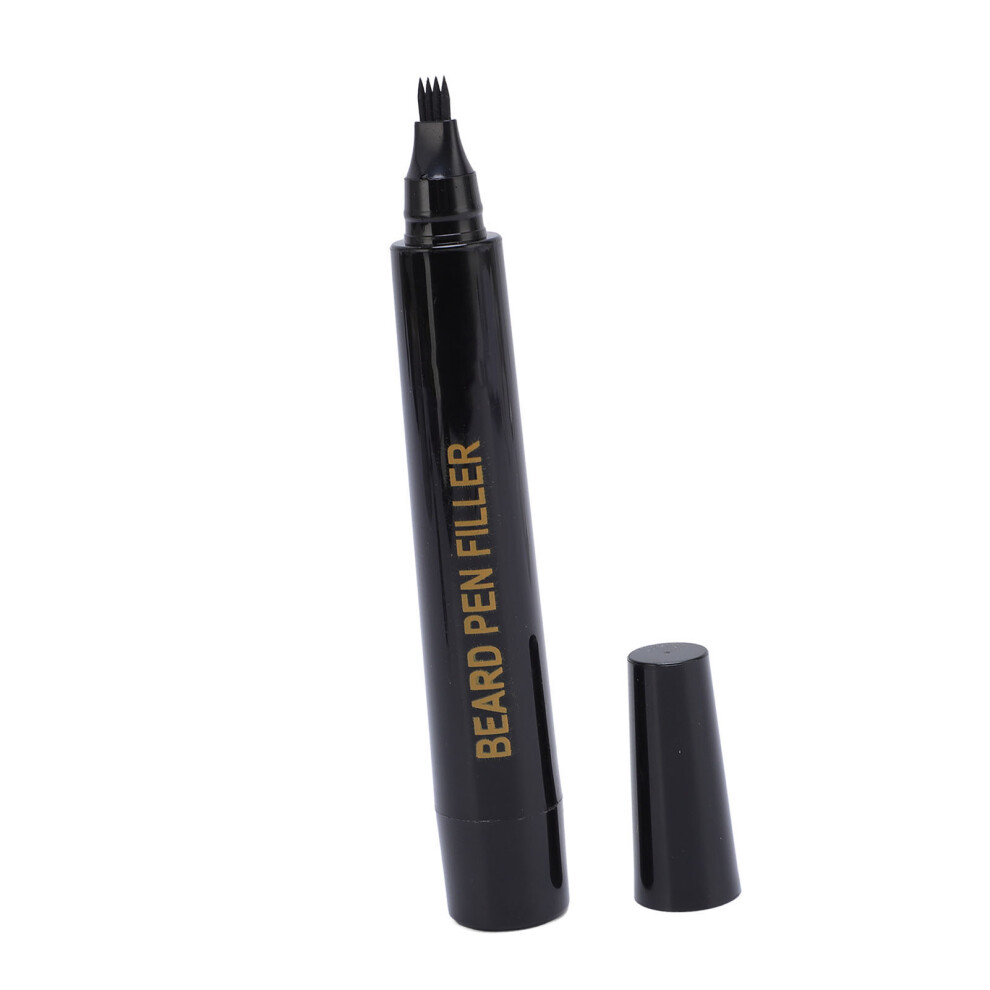 Black 1.5Ml Long Lasting Beard Pen Grooming Pencil For Men