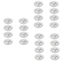 24Pcs CY-16B Unidad de Transferencia de Transportador de Brida de Bola de Rodamiento de Bolas de Acero de 5/8 Pulgadas