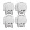 4X pour   Pro / Platinum Gimbal Lock Camera Guard Protector Transport Accessoires de Couverture D'Objectif Fixe (Gris Transparent) 1