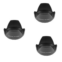 3pcs 52mm Petal Flower Lens Hood for D5200 D5100 D3200 Kit F3.5-5.6G