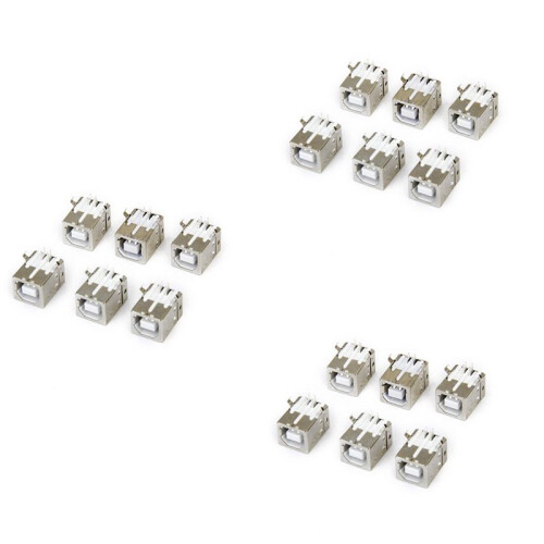 Lot of 18pcs Replacement USB Connector Socket Type B Female Right Angle