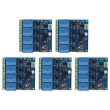 5X 12V 4CH Remote Control Relay Module for Android Mobile Motor LED Light DIY Electronic Kit