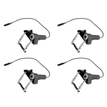4X Viool Pickup Draagbare Piezo Viool Pickup CV-19 met Externe Jack Montage voor Ukelele