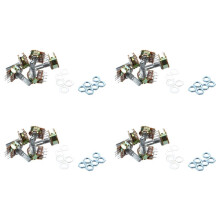 20 Stueck B50K 50K Ohm 6 Pins Split Shaft Rotary Linear Dual Taper Potentiometer