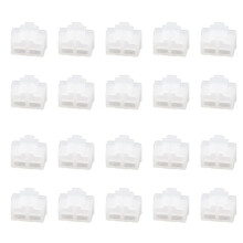 Clear Ethernet Port RJ 45 Dustproof Cap Protection Stopper 20 Connector Plug